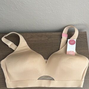 Cacique Lane Bryant Women’s Lightly Lined No Wire Bra Beige Nude Plus Size 38D